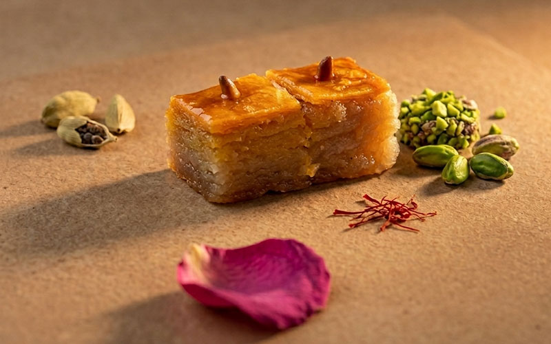 NOOR — pistachio layered pastry
